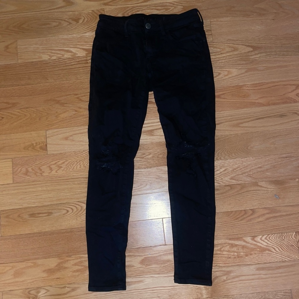 Ripped Black Jeans from American Eagle